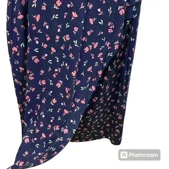 New J.Crew Dress | Blue with Pink Floral Print Dress | XS and S Sizes Available - Picture 4 of 4